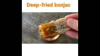 Deep-fried konjac