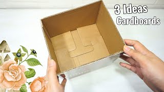 3 Wallet-Friendly Cardboard box DIY Projects | Creative Cardboard Crafts