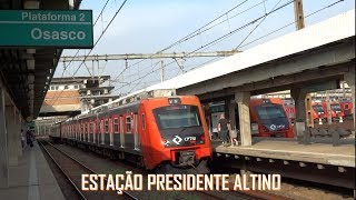 CPTM Movimentação de trens CAF na estação Presidente Altino.