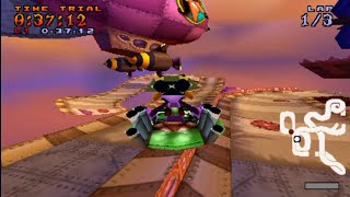 Crash Team Racing - Oxide time trial (Hot Air Skyway)