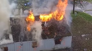 Lafayette Fire Department Burn to Learn Training burn Residential Structure Flashover Backdraft