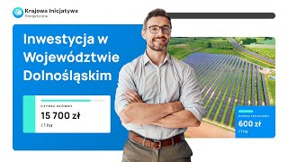 Farma słoneczna w Dolnośląskim - Nowa inwestycja Krajowej Inicjatywy Energetycznej