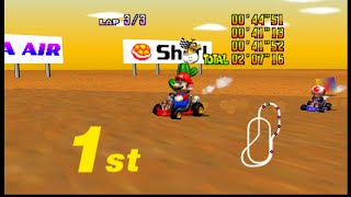 Mario Kart 64 - 60 FPS Cheat Code - Widescreen - Project64