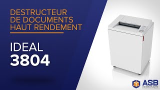 Destructeur de documents haut rendement IDEAL 3804 | ASB