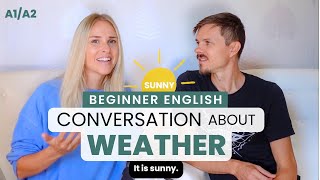 Talking about WEATHER — Slow Beginner English (A1-A2)