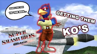 Getting them KO’s in Super Smash Bros Melee With Falco!!!