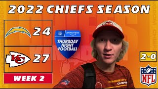 Kansas City Chiefs Fan REACTS to Week 2 vs. Chargers | LAC 24-27 KC | 2022 NFL Season