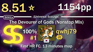 8.51⭐qwhj79 | DM DOKURO -  The Devourer of Gods (Nonstop Mix) [Universal Scourge] +HR #1 1154pp SS