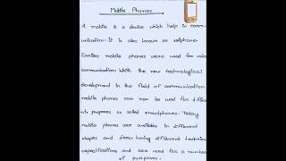 essay on mobile phones || mobile phone essay ||  #essay​ #shorts​ #trending​ #mobilephones​ #viral​