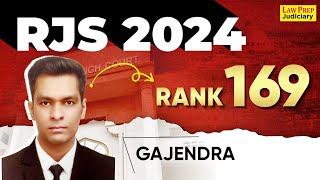 RJS 2024 full Interview | Gajendra | Rank - 169 | RJS Result 2024