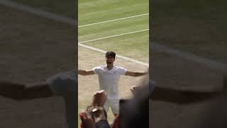 The emotion of winning #Wimbledon 🥹😍 #Shorts #Tennis