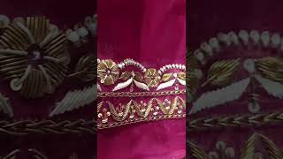 Zardozi dabka work // Anteek dabka work // Gold Dabka work