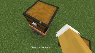 How to make a Locked Chest in Minecraft Java