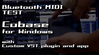 Bluetooth MIDI VST plugin for Cubase (Windows) demo