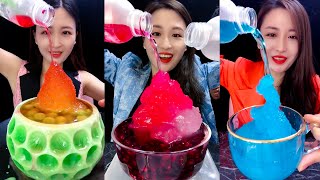 MUKBANG ICE EATING SOUNDS COMPILATION 45