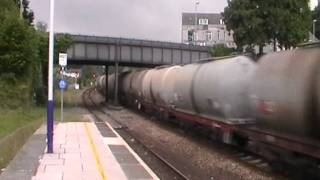 EWS Class 66 Hauls Tavi Tanks Through Totnes