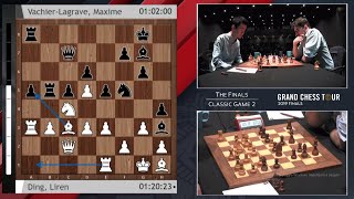 Ding Liren beats Maxime Vachier-Lagrave in tactical middlegame! / Grand Chess Tour Finals
 2019