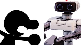 Mr. Game & Watch vs R.O.B. In Super Smash Bros Brawl (Remaster)