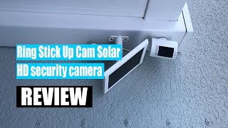 Review Ring Stick Up Cam Solar HD security camera 2021