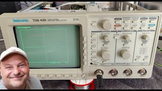 Tektronix TDS420 Oscilloscope 4ch 100MHz 1992 repair teardown