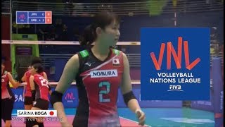 Sarina KOGA 古賀 紗理那 Japan's Best Scorer vs Brazil & Serbia | 2018 FIVB VNL Week 1