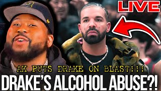 🔞Drake’s Drinking 🍺 PROBLEM Has Him CRASHING OUT!?|Akademiks BLASTS Him! 🤯 #ShowfaceNews