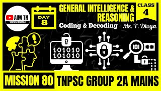 General Intelligence & Reasoning | Class - 4 | Coding & Decoding | Ms. T. Divya | Mission 80