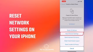 How to reset network Settings(factory defaults) on iPhone? #Shorts