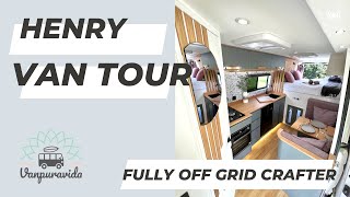 Unbelievable Van tour. Watch this !!! LWB Crafter fully off grid, shower, all what you need and more