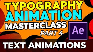 Typography Animation | After Effects | Part 4 of 14| Master Class