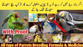 Breeding Formula | Birds breeding formula | budgies parrots natural breeding formula | Best breeding