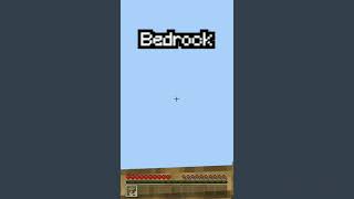 Minecraft Java Vs Bedrock Vs Pocket Edition #minecraft #viral #youtubeshorts #viralshorts #shorts