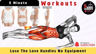 Lose The Love Handles No Equipment!  By 5 Minute Workouts