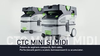 Aspirator mobil cu acumulator CTC MINI / MIDI