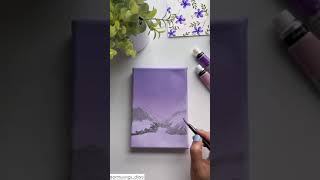 Pastel purple aesthetic💜 #artoftheday #acrylicpainting