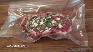 Steak sous-vide zubereitet