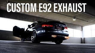 MY 335I GETS A CUSTOM EXHAUST! (LOUD!!!)