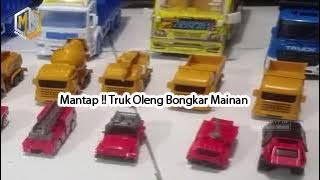 Mantap !! Truk Oleng Bongkar Mainan Mobil Mobilan Truk Pasir, Truk Jungkit, Pemadam, truk molen