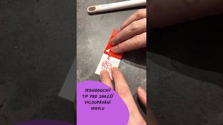 Plotrový tip pro snadné vyloupávání vinylu #kreativita #plotr #cricut #tvorime