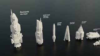 The Expanse // Ship 🚀 Size Comparison // 3D 2022
