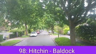 🇬🇧 BUS JOURNEY | Arriva Herts & Essex 98: Hitchin ➔ Baldock