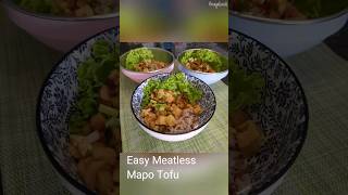 Easy meatless mapo tofu that is as good as the real deal! 😋 #shorts #meatlessmeals #mapotofu