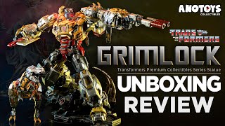 Statue Unboxing Review: XM Studios Premium Collectibles Grimlock 1:10 | Dinobots | Transformers