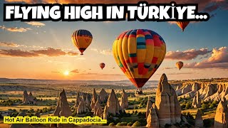 Hot Air Balloon Ride in Cappadocia, Türkiye...  #cappadocia #türkiye #hotairballoon