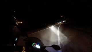 ZX6-R Close Call (almost goes offroad)