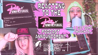 Reacting to @basicallyunfiltered Podcast Announcement from @AlishaMarie |Desert Mermaid Daily vlog