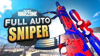 Using a FULL AUTO SNIPER in WARZONE!