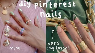 trying pinterest inspired summer 2021 nails | born pretty easter spring macaroon gel polish review