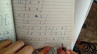 how to add two matrices class9th math