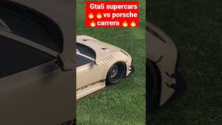 Gta5 supercars vs porsche carrera GTS #car #porsche carrera #carrera911 #pc #gaming#shorts